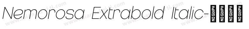 Nemorosa Extrabold Italic字体转换